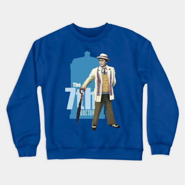 The 7th Doctor: Sylvester McCoy Crewneck Sweatshirt by Kavatar